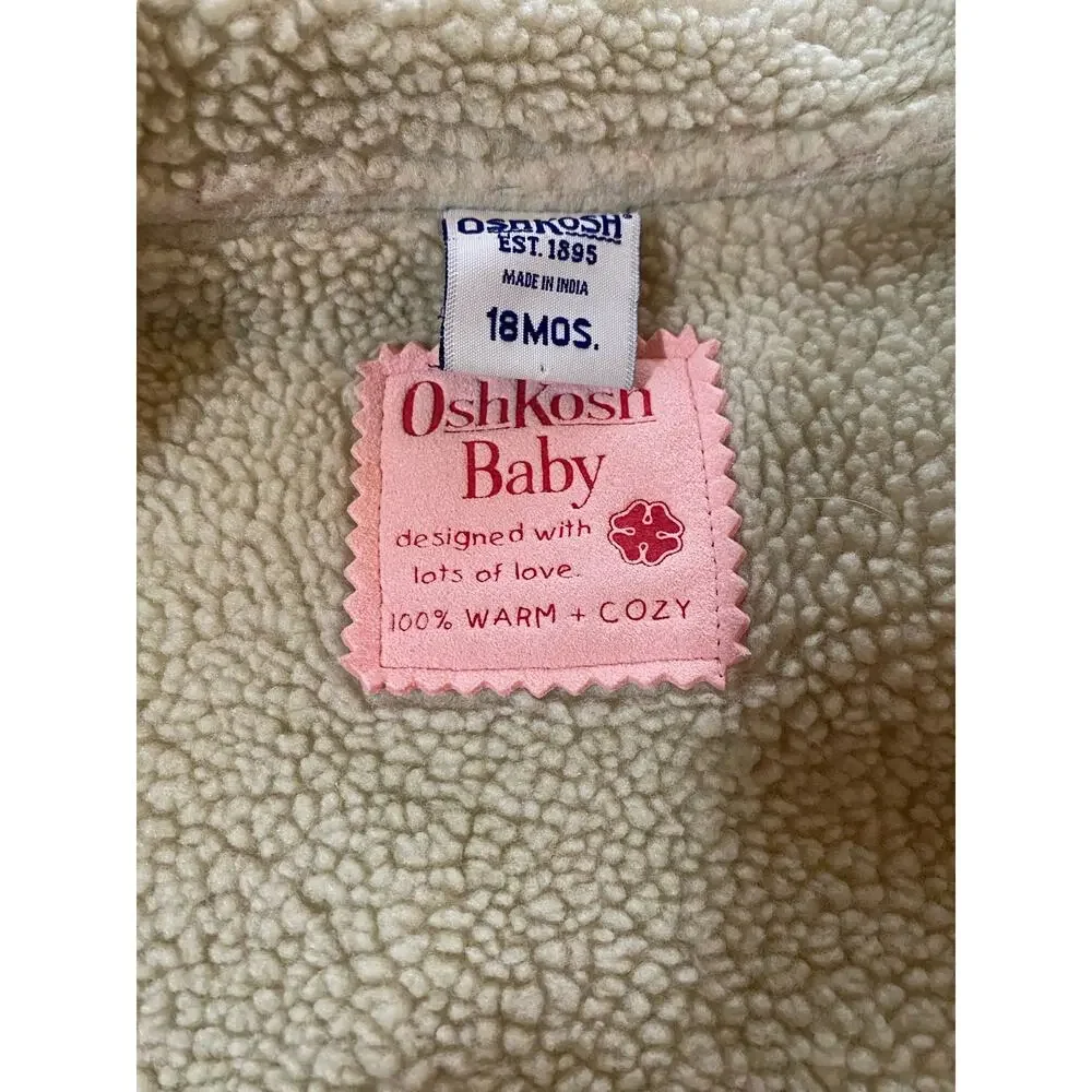Osh Kosh Baby Girls 18m Pink Button Up Jacket